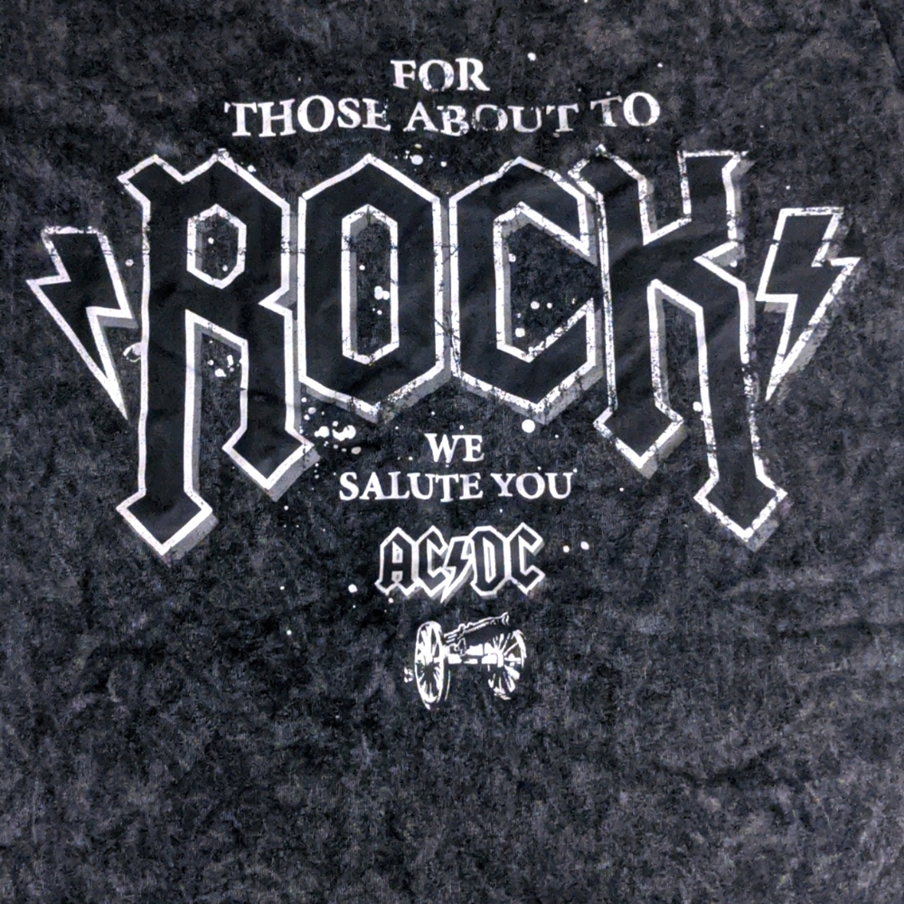 AC/DC tie dye top